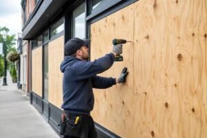 Shopfront Boarding Up