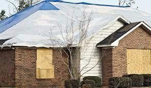 Storm Damage Boarding Up 